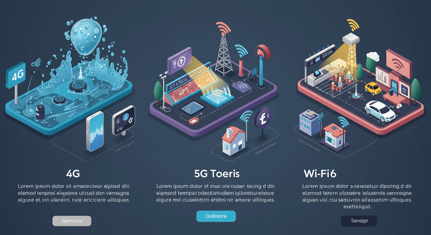Entendendo as Diferenças: 4G, 5G e Wi-Fi 6 1 Entendendo as Diferenças: 4G, 5G e Wi-Fi 6