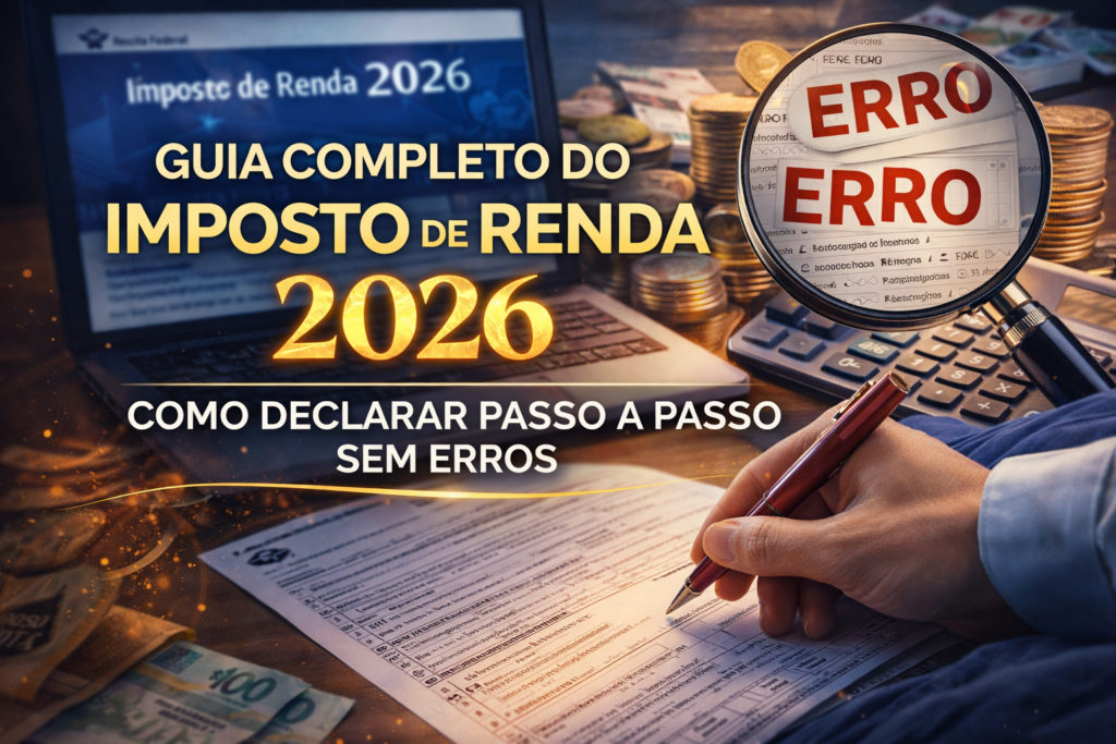 Guia Completo do Imposto de Renda 2026: Como Declarar Passo a Passo Sem Erros