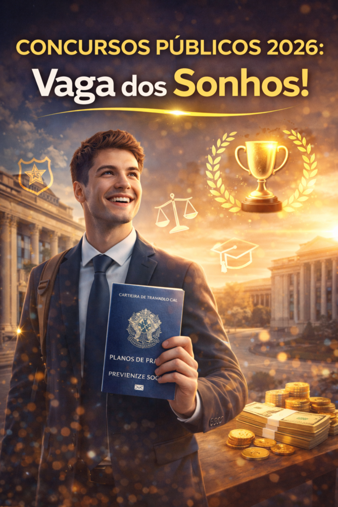 Concursos Públicos 2026: Vaga dos Sonhos!