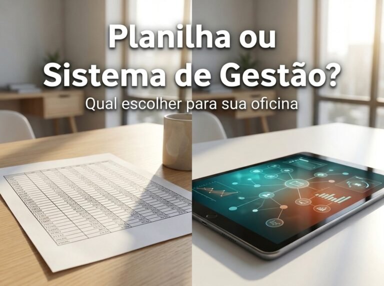 Planilha ou sistema de gestão para oficina mecânica