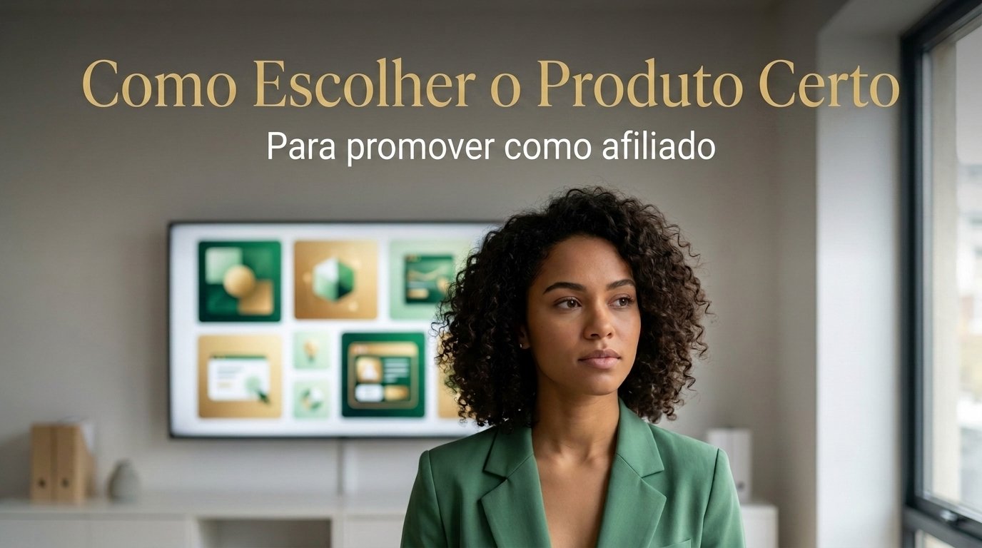 como escolher produto para promover como afiliado